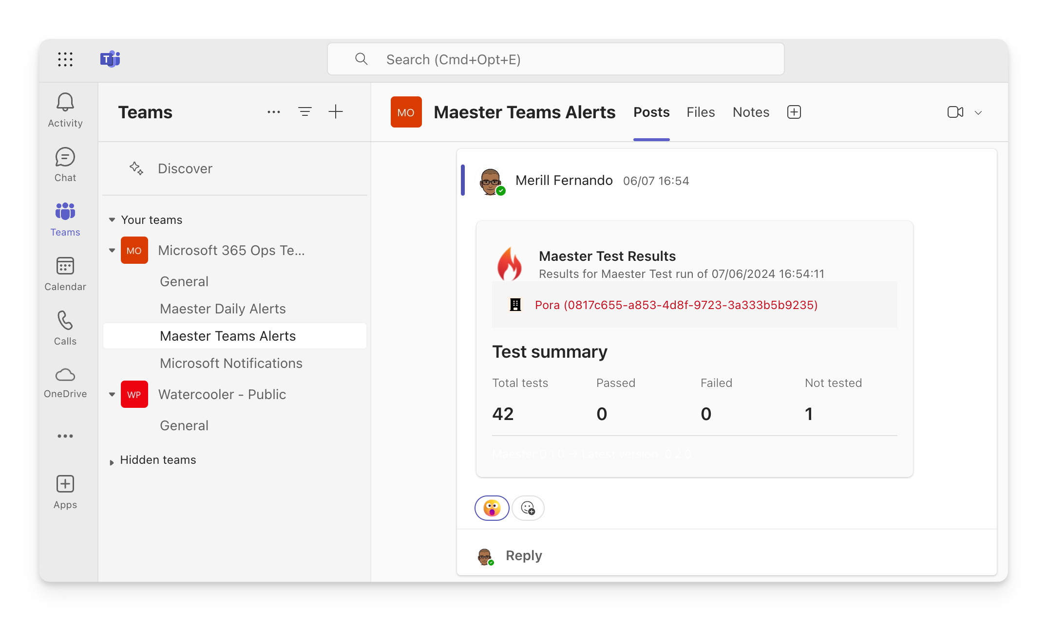 M365Advisor - Microsoft Teams Alerts